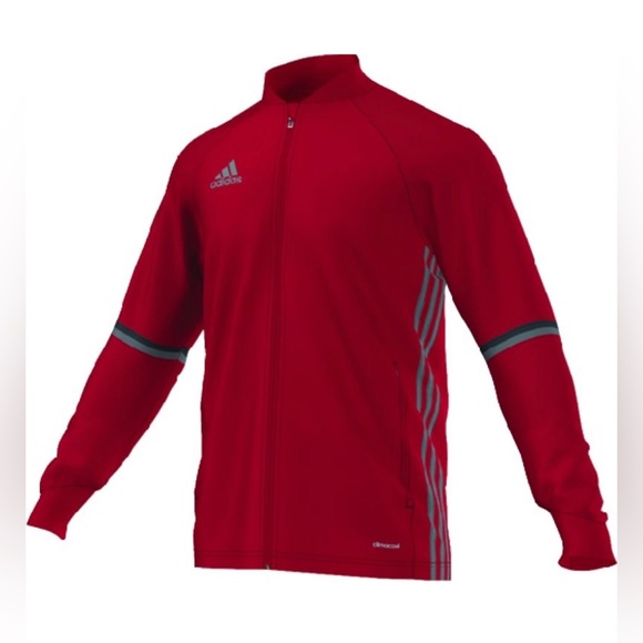 Adidas Condivo 16 Training Jacket Youth, Red/Black/Silverlight - Soccer - Picture 6 of 7